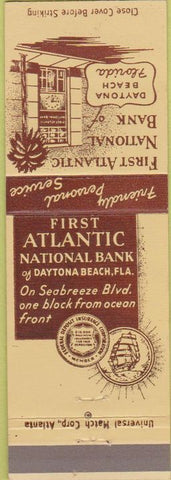 Matchbook Cover - First Atlantic National Bank Datona Beach FL
