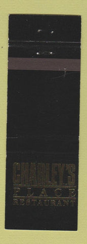 Matchbook Cover - Charley's Place Restaurant King of Prussia PA