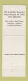Matchbook Cover - Charley's Place Restaurant King of Prussia PA
