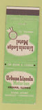 Matchbook Cover - Urbana Lincoln Motor Inn  Urbana IL Lincoln Lodge Motel