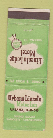 Matchbook Cover - Urbana Lincoln Motor Inn  Urbana IL Lincoln Lodge Motel