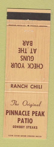 Matchbook Cover - Pinnacle Peak Patio Scottsdale AZ