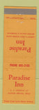 Matchbook Cover - Paradise Inn Sulphur Springs TX WEAR