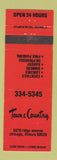 Matchbook Cover - Town & Country Chicago IL