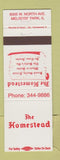Matchbook Cover - The Homestead Melrose Park IL #2