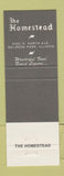 Matchbook Cover - The Homestead Melrose Park IL #2