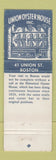 Matchbook Cover - Union Oyster House Boston MA