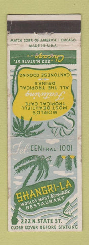 Matchbook Cover - Shangri LA Restaurant Chicago IL WEAR