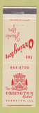 Matchbook Cover - Orrington Hotel Evanston IL