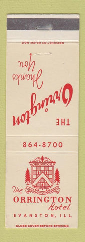 Matchbook Cover - Orrington Hotel Evanston IL
