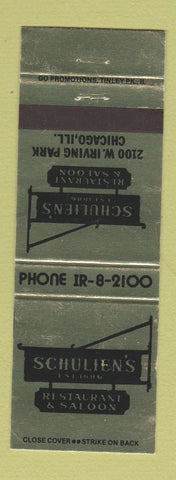 Matchbook Cover - Schulien's Restaurant Chicago IL