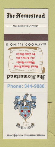 Matchbook Cover - Homestead Maywood IL