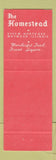 Matchbook Cover - Homestead Maywood IL