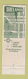 Matchbook Cover - Ireland's Restaurant Chicago IL