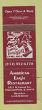Matchbook Cover - American Eagle Restaurant Elmwood Park IL