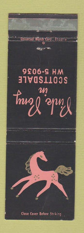 Matchbook Cover - Pink Pony Scottsdale AZ WEAR