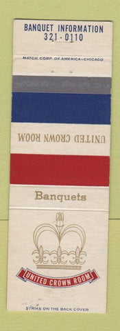 Matchbook Cover - United Crown Room Chicago IL