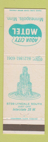 Matchbook Cover - Aqua City Motel Minneapolis MN