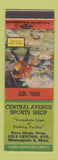Matchbook Cover - Central Avenue Sports Shop fishing tackle Minneapolis MN