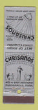 Matchbook Cover - Chrisanos Minneapolis MN