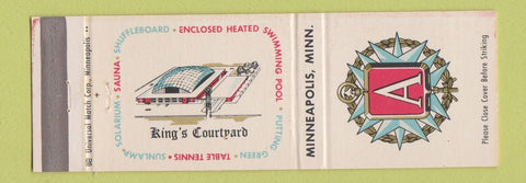 Matchbook Cover - King's Courtyard Ambassador Motor Hotel Minneapolis MN
