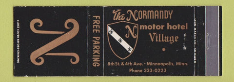 Matchbook Cover - Normandy Motor Hotel Minneapolis MN