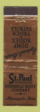 Matchbook Cover - St Paul Hydraulic Hoist Minneapolis MN