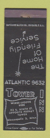 Matchbook Cover - Tower Inn Minneapolis MN