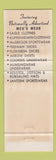 Matchbook Cover - Eklund Clothing Minneapolis MN