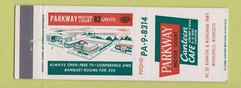 Matchbook Cover - Parkway Motor Court  Minneapolis MN
