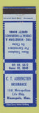 Matchbook Cover - CT Addington Insurance Minneapolis MN