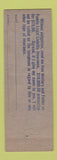 Matchbook Cover - CT Addington Insurance Minneapolis MN