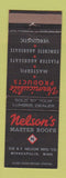 Matchbook Cover - Nelson's Master Roofs Minneapolis MN
