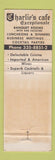 Matchbook Cover - Charlie's Cafe Exceptionale Minneapolis MN