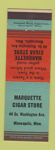 Matchbook Cover - Marquette Cigar Store Minneapolis MN