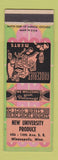 Matchbook Cover - New University Produce Grocery Minneapolis MN