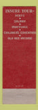 Matchbook Cover - JJ Symanitz Insurance Alliance Life Minneapolis MN
