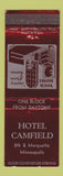 Matchbook Cover - Hotel Camfield Minneapolis MN