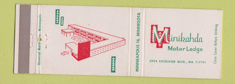 Matchbook Cover - Minikahda Motor Lodge Minneapolis MN