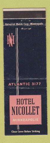 Matchbook Cover - Hotel Nicollet Minneapolis MN