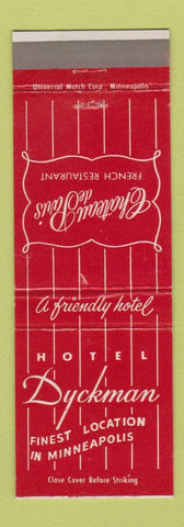 Matchbook Cover - Chateau de Paris French Restaurant Minneapolis MN