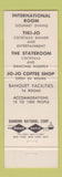 Matchbook Cover - Hotel Miramar Santa Monica CA International Room