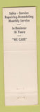 Matchbook Cover - JB Palmer Neon Paramount CA sign hanging