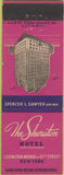 Matchbook Cover - Sheraton Hotel New York City NY