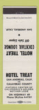 Matchbook Cover - Hotel Treat San Andreas CA