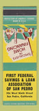 Matchbook Cover - First Federal Savings Loan San Pedro CA