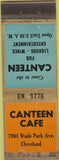 Matchbook Cover - Canteen Cafe Cleveland OH