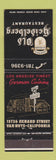 Matchbook Cover - Old Heidelberg Restaurant Van Nuys CA