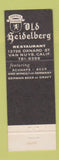 Matchbook Cover - Old Heidelberg Restaurant Van Nuys CA