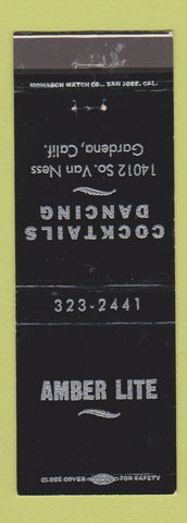 Matchbook Cover - Amber Lite Bar Gardena CA